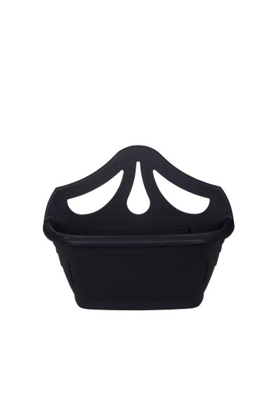 42cm VENETIAN WALL PLANTER BLACK