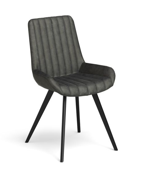 BROOKE DRK GREY DINING CHAIR