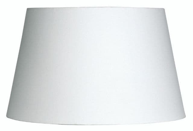 12" WHITE COTTON DRUM SHADE