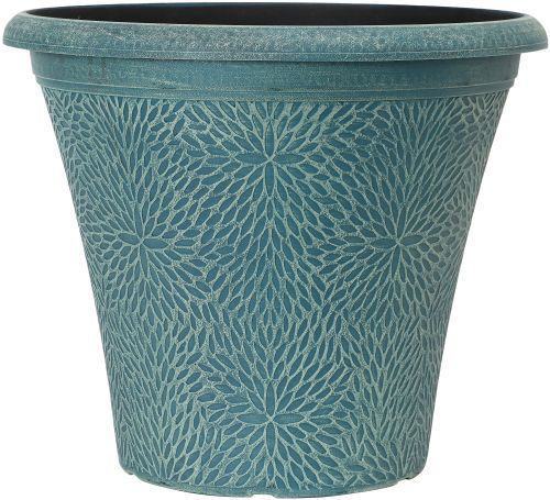 14.5" RD. INDIGO GREEN APRIL PLANTER