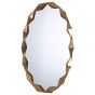 70x97 GOLD OVAL WALL MIRROR 