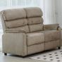 SAVOY TAUPE FABRIC 2 SEATER SOFA (FIXED)