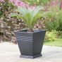 34X34X35cm PIAZZA SQ PLANT POT GRANITE