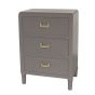 3 DRAWER CHEST - CARBON GREY