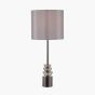 ARRAN SM GLASS & PEWTER T/LAMP