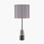 ARRAN SM GLASS & PEWTER T/LAMP