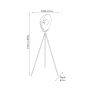 SONA GREY / SILVER TRIPOD F/LAMP