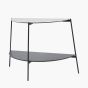 MARCHELLO CONSOLE TABLE - WHITE MARBLE / BLACK METAL