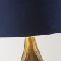 BUCKLOW A/BRASS T/LAMP w/ NAVY SHADE