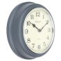 10" GREY WALL CLOCK