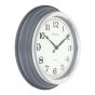 14" GREY CLASSIC WALL CLOCK