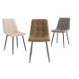 ESME FABRIC DINING CHAIR - DARK GREY