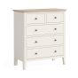 MARLOW 3+2 DWR CHEST - COCONUT WHITE