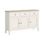 MARLOW 3 DOOR / 3 DWR SIDEBOARD - COCONUT WHITE