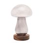 LARGE GREY GLASS LED MUSHROOM