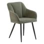 HUGO MINT GREEN DINING CHAIR w/ BLACK LEGS