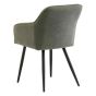 HUGO MINT GREEN DINING CHAIR w/ BLACK LEGS