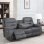 LEROY GREY 3 SEATER ELECTRIC RECLINING SOFA