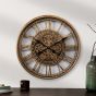 52cm COG CLOCK GOLD