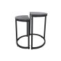 ALORA BLACK NEST OF 2 TABLES - HALF MOON