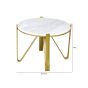 YOHAN WHITE MARBLE COFEEE TABLE