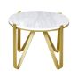 YOHAN WHITE MARBLE COFEEE TABLE