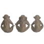 SET OF 3 CHEEKY MONKEYS FIGURINE