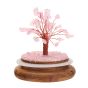 ROSE QUARTZ GEMSTOME DOME TREE