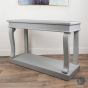 WARM GREY SCROLL CONSOLE TABLE