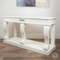 IVORY SCROLL SIDEBOARD TABLE W/DRAWER