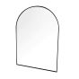 66x96cm MODENA BLACK ARCH WALL MIRROR