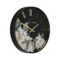 30cm BAKER AND BROWN FLORAL WALL CLOCK