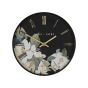 30cm BAKER AND BROWN FLORAL WALL CLOCK