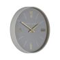 30cm GREY BAKER AND BROWN GREY WALL CLOCK