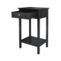 LINDON 1 DRAWER END TABLE BLACK