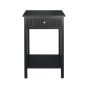 LINDON 1 DRAWER END TABLE BLACK