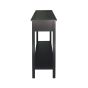 LINDON 2 DRAWER CONSOLE TABLE BLACK