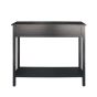 LINDON 2 DRAWER CONSOLE TABLE BLACK