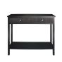 LINDON 2 DRAWER CONSOLE TABLE BLACK