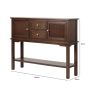 LINDON 2 DOOR 2 DRAWER SIDEBOARD WALNUT BROWN