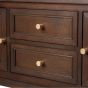 LINDON 2 DOOR 2 DRAWER SIDEBOARD WALNUT BROWN