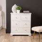 LINDON 4 DRAWER CHEST CABINET WHITE