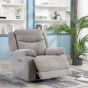 HERBERT E/RECLINING ARMCHAIR - LIGHT GREY