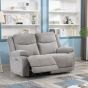 HERBERT E/RECLINING 2 SEATER SOFA - LIGHT GREY