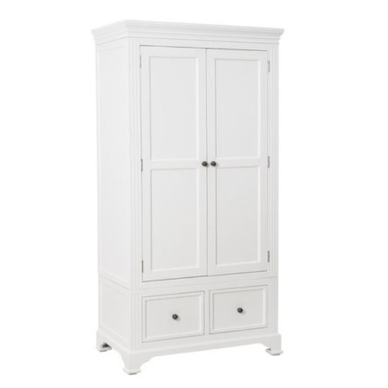 SAM WHITE 2 DOOR WARDROBE