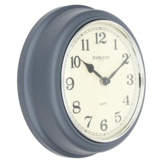 10" GREY WALL CLOCK