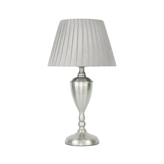 53cm SATIN SILVER T/LAMP