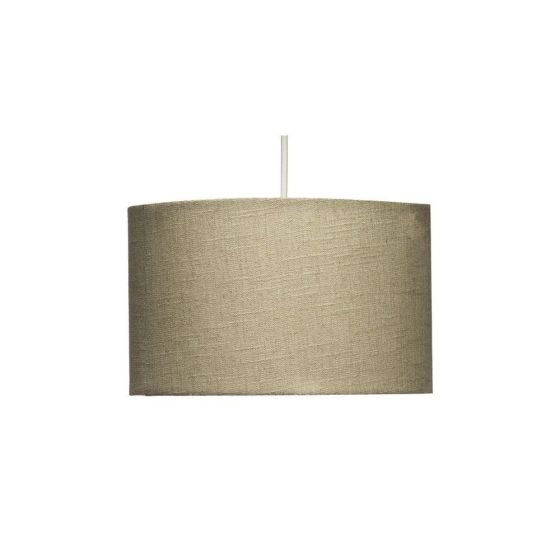 14" CALICO LINEN DRUM SHADE