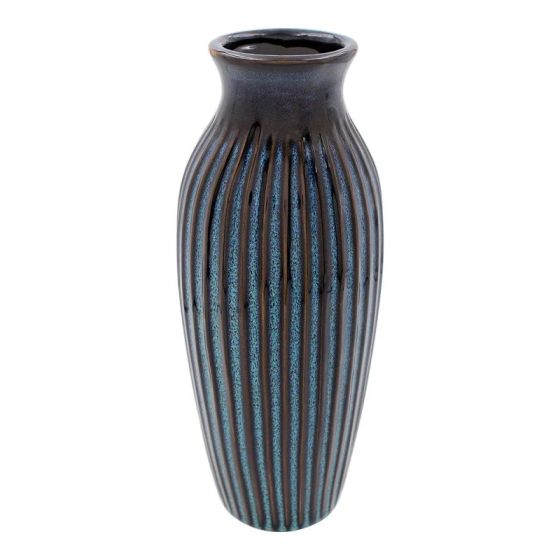 25.5cm BLUE REACTIVE GLAZE VASE