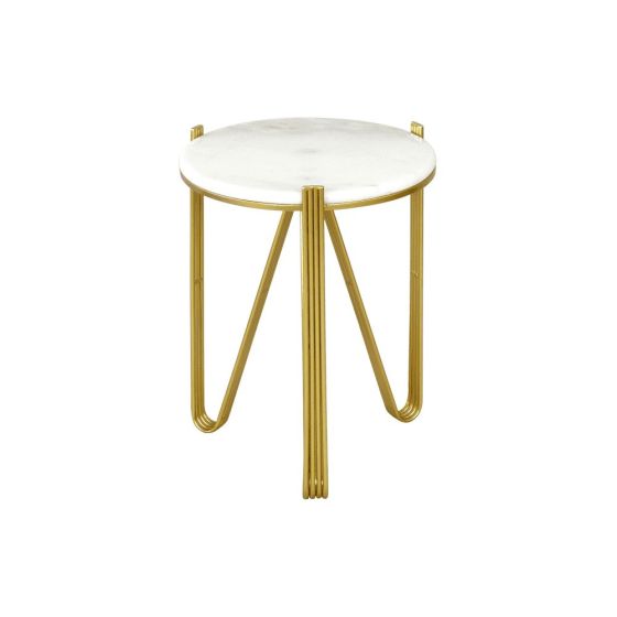 YOHAN WHITE MARBLE LAMP TABLE